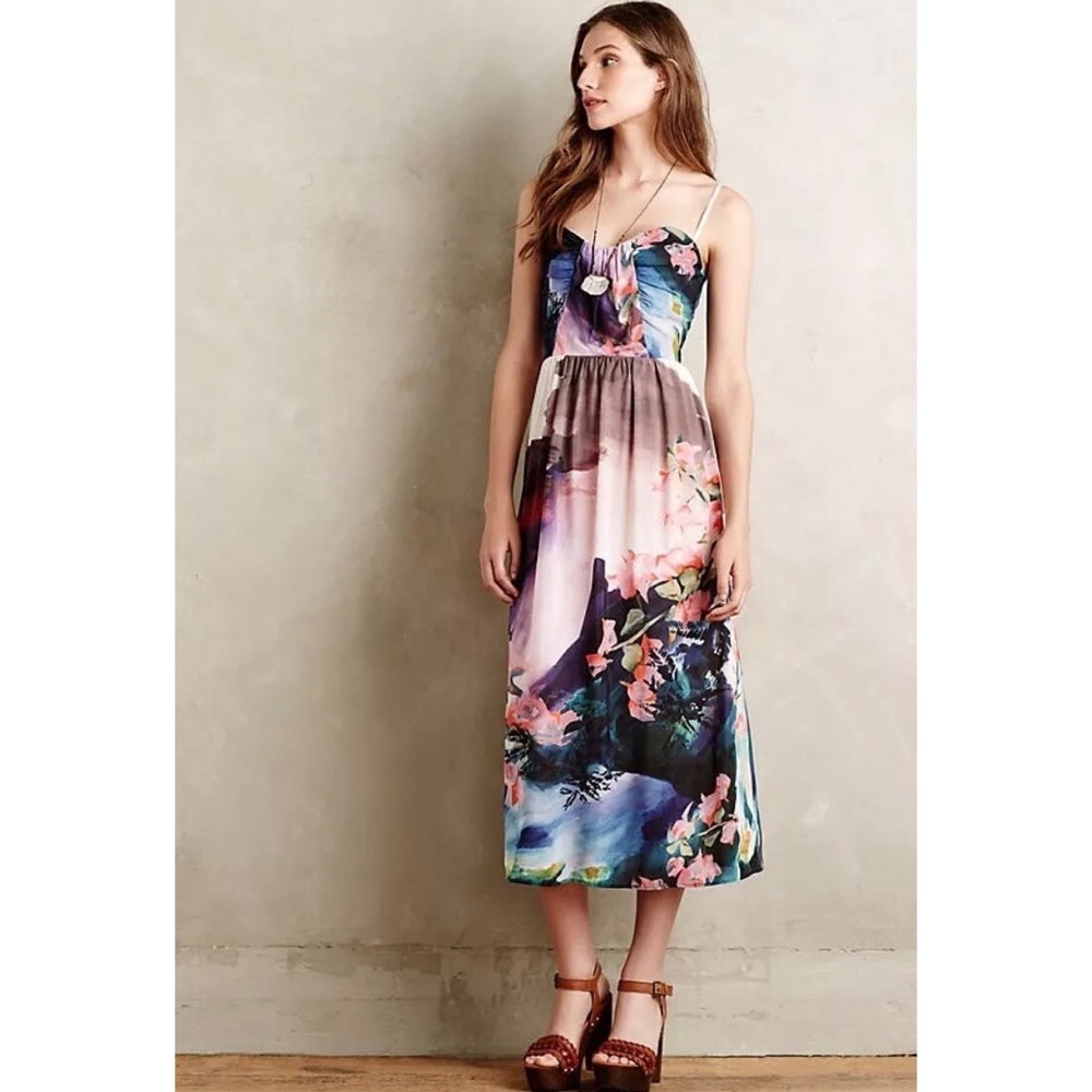 ✨Corey Lynn Calter daybreak floral midi dress